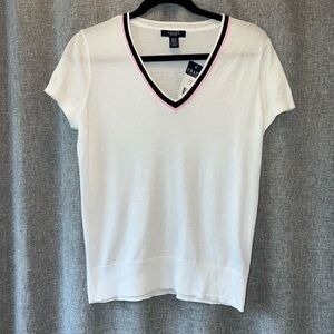 Chaps Short Sleeve knit  top NWT size Small